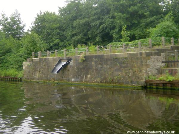 former coal wharf and loading chute, Knottingley, Aire and Calder Navigation