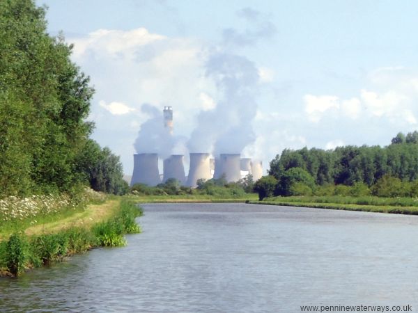 Drax Power Station from Aire and Calder Navigation