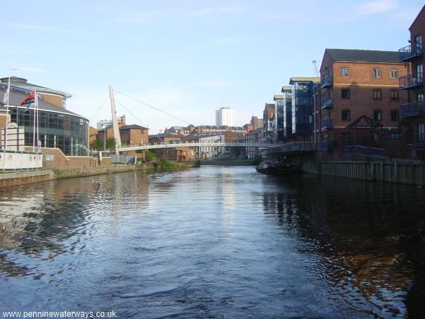 Tetley Brewery Wharf foot bridge, Aire and Calder Navigation