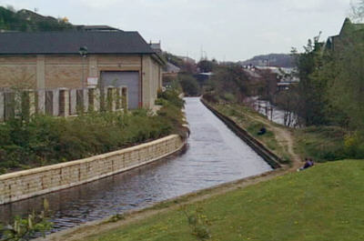 new channel near Longroyd Bridge