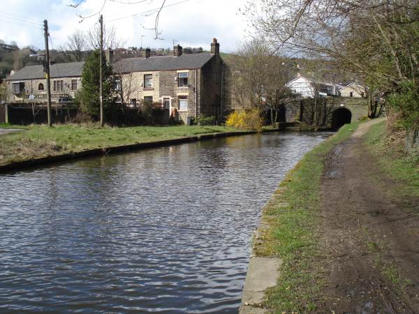 Micklehurst Bridge and Lock 13w Huddersfield Narrow Canal, Mossley