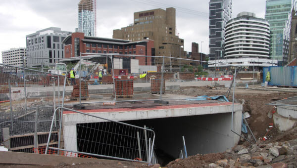 first tunnel section, Liverpool canal link