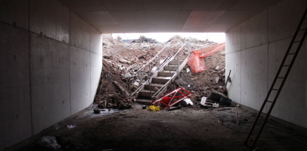 first tunnel section, Liverpool canal link