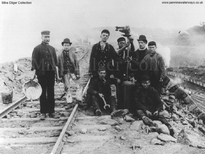 men posing with surveying equipment - photo: Mike Dilger Collection