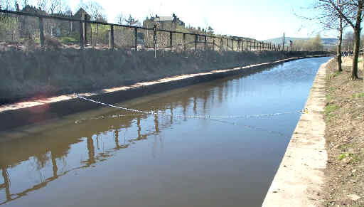 chain across the canal