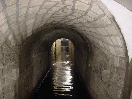The restored stone tunnel