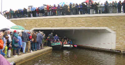 cutting the ribbon at Littleborough