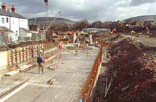 Looking east from Trinity Street