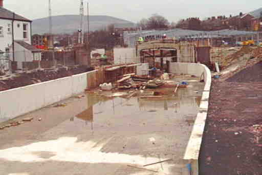 Looking east from Trinity Street