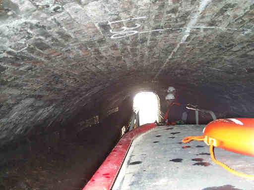 inside the tunnel