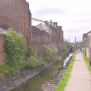 The mill during demolition