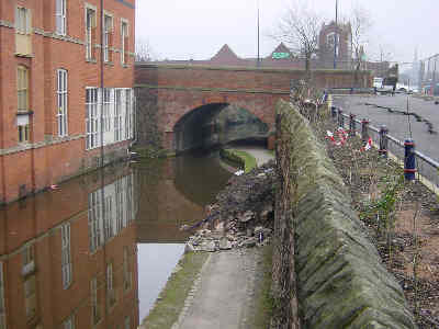 collapsed wall near Cavendish Street