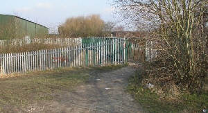Footbridge over the railway. Photo: Bob Gough
