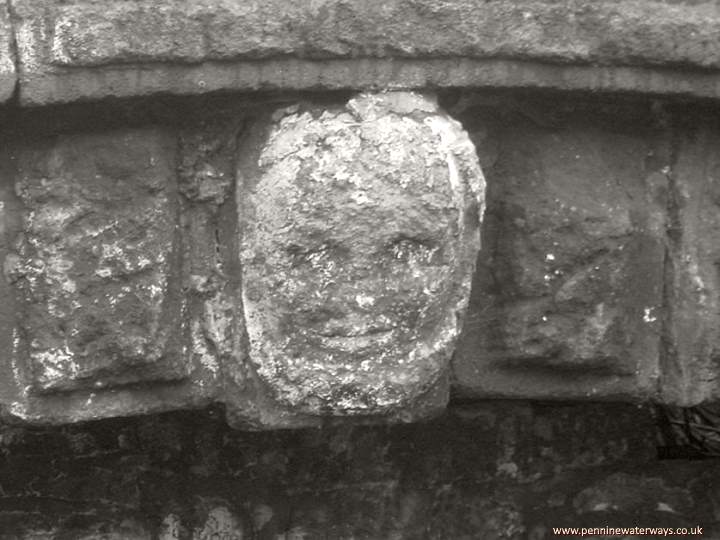 Carved keystone, Stockport Branch Canal