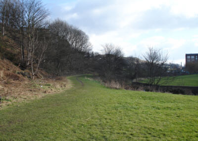 alongside Bradford Beck, Bradford Canal