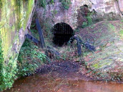 entrance to the underground canal