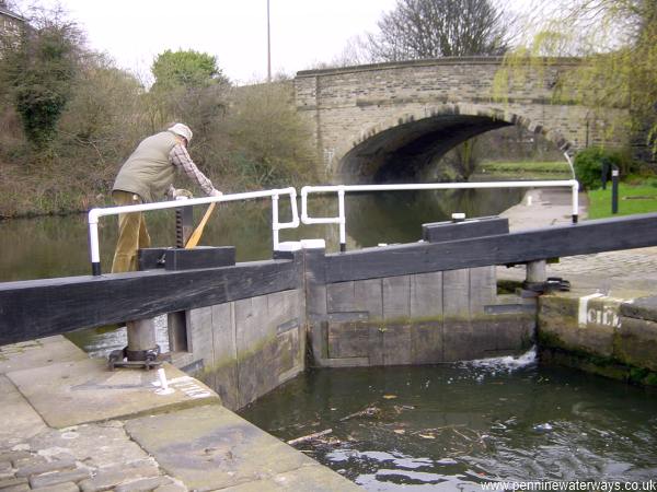 Salterhebble top lock, Calder and Hebble Navigation