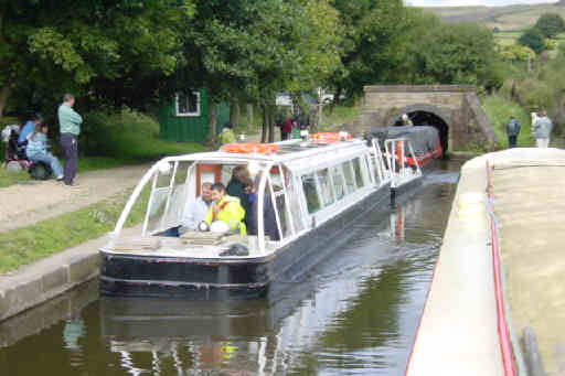 Boats at Diggle portal