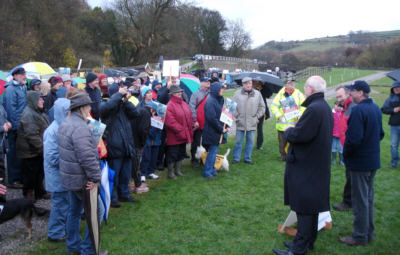 Save our Waterways protest at Bugsworth Basin