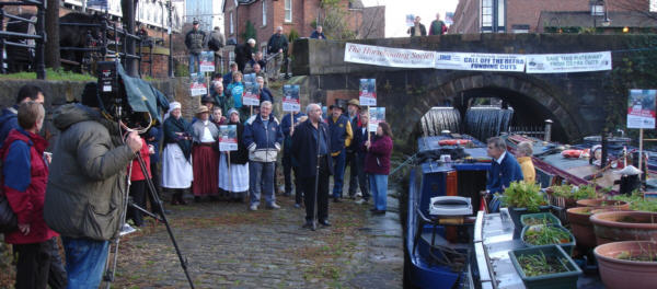 Save our Waterways protest at Castlefield