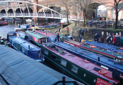 Save our Waterways protest at Castlefield