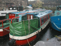 Boat on Calder and Hebble. Mirfield