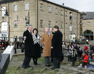 Prince Charles at Sowerby Bridge Photo: BW