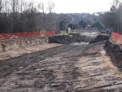 Rochdale Canal Breach, Irk Aqueduct - Photo: Pennine Waterways