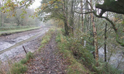 Work at Scout Embankment, Huddersfield Narrow Canal