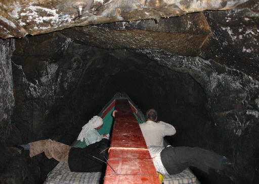 legging through the tunnel