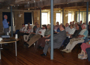 Alan McCartney giving the talk on Thomas Telford