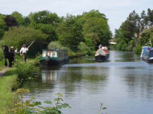 Horseboating on the Leeds and Liverpool Canal