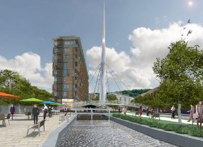 Artist Impression of Huddersfield Waterfront development - Picture: Ramsden and Colne Developments Artist Impression of Huddersfield Waterfront development - Picture: Ramsden and Colne Developments