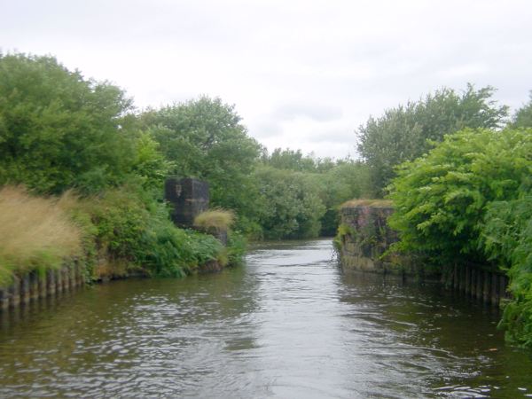 remains of old bridge, Leigh Branch, Leeds and Liverpool Canal