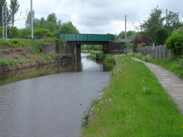 Bamfurlong railway bridge, Leigh Branch, Leeds and Liverpool Canal