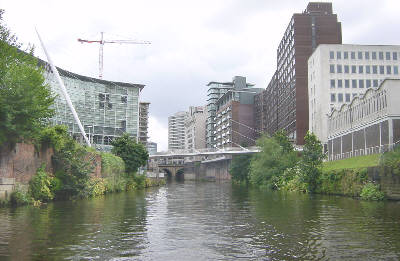 Calatrava foot bridge - River Irwell Navigation,  Manchester