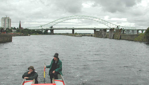 Runcorn and Widnes Bridge across the Manchester Ship Canal