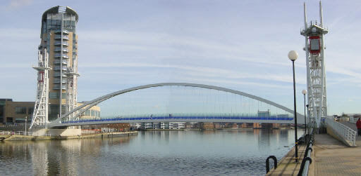 The Lowry Footbridge.