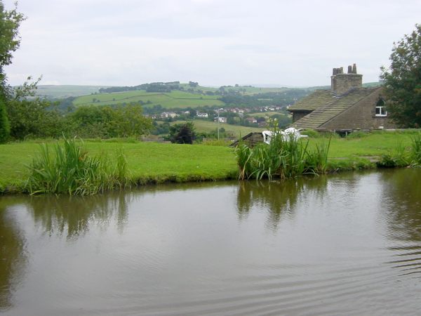 view across valley at Marple