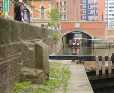 Access steps on Canal Street