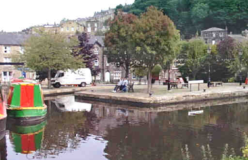 the centre of Hebden Bridge