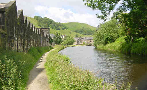 north towards Hollins Lock