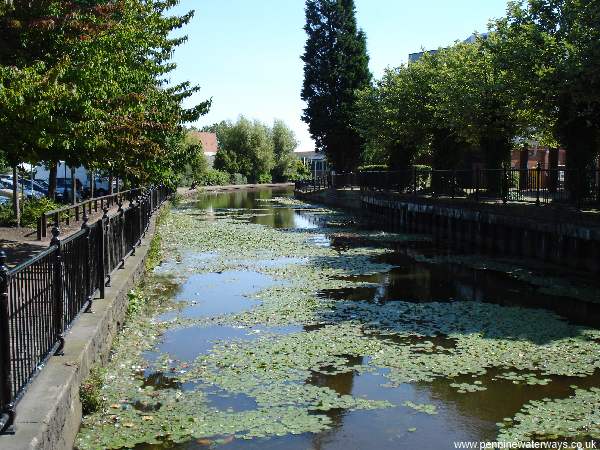 south-east from terminus of the Sankey Canal in St Helens