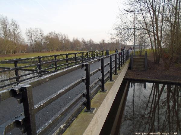 new footbridge over Sankey Canal in St Helens