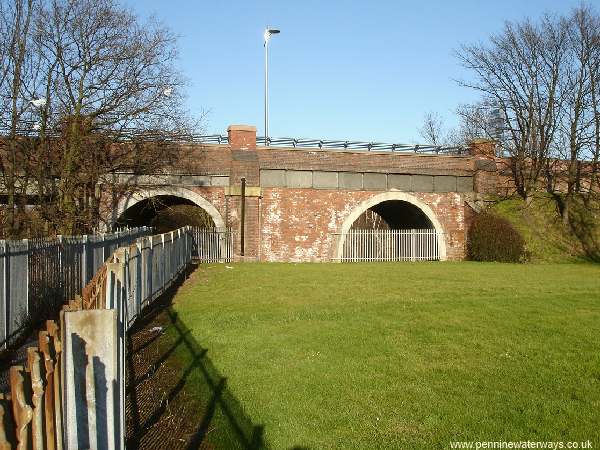 line of Sankey Canal in St Helens