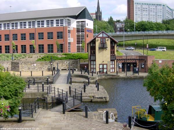 dock and swing bridge, Sheffield Basin