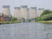 Ferrybridge Power Station, Aire and Calder Navigation, computer desktop wallpaper