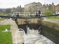 Elland Lock, Calder and Hebble Navigation, computer desktop wallpaper