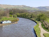 Mann's Wharf, Saddleworth, Huddersfield Canal, computer desktop wallpaper