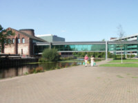 Sankey Canal near World of Glass, St Helens, computer desktop wallpaper